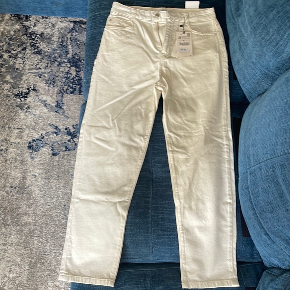 Zara high rise mom jeans